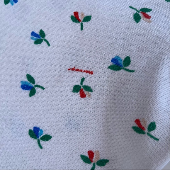 Vintage 60 70 Obermeyer Cottagecore Flower Ski Turtleneck Tee shirt Base Layer - Picture 16 of 16